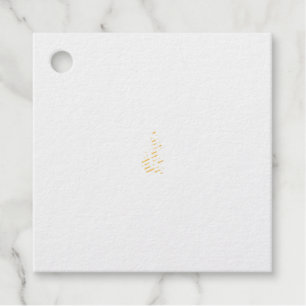 Étiquette-cadeau Rose Madder, design floral Thunderbird