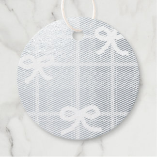 Étiquette-cadeau Silver Foil Gift Tags 12-pack