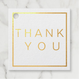 Étiquette-cadeau Simple moderne ROSE Gold Bordure Mariage RSVP