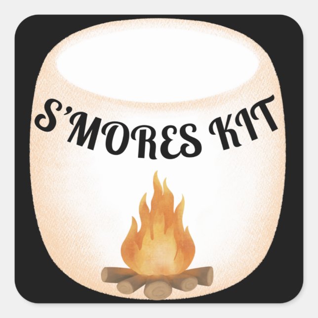 étiquette cadeau S'mores (Devant)
