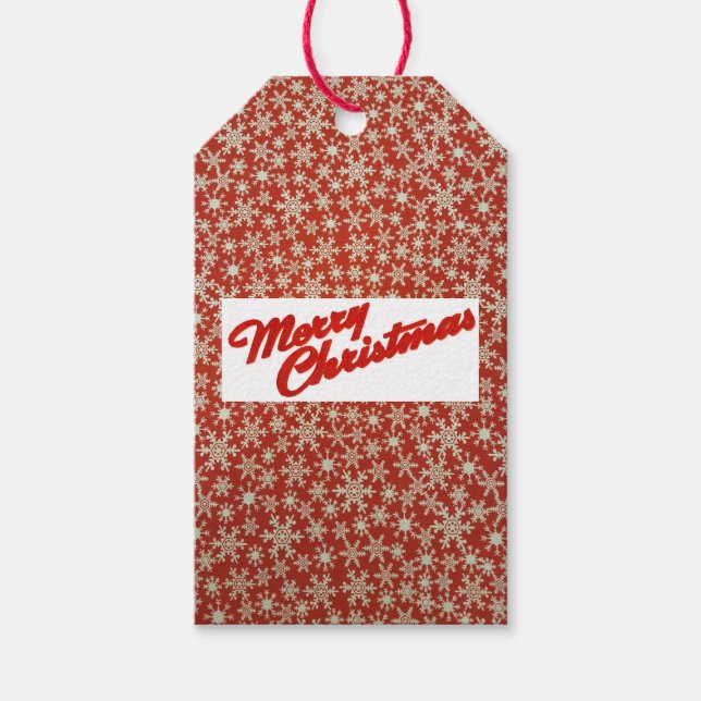 Étiquette cadeau Snowflakes
