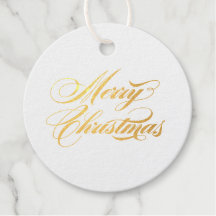 Tags cadeaux Noël Plaid Holiday Foil