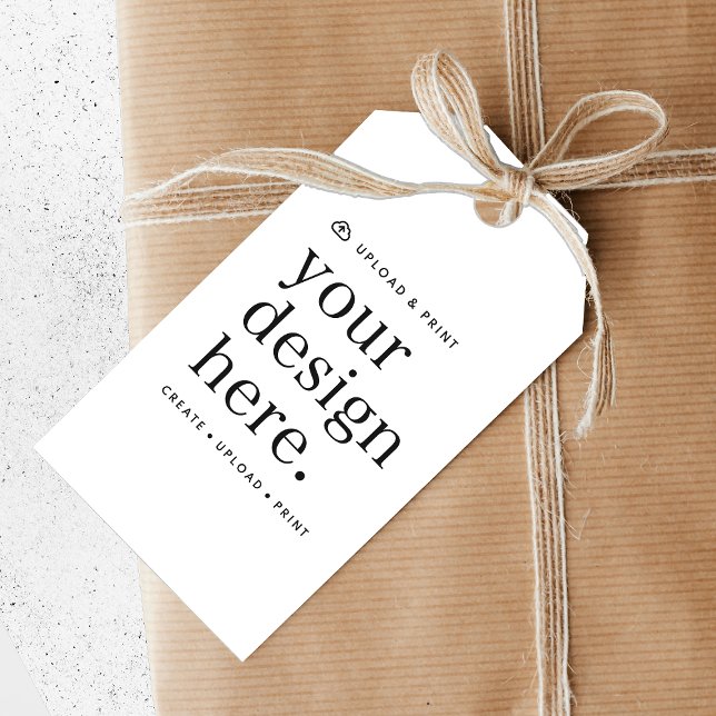 Étiquette Cadeau Téléverser votre création (Versatile gift tags for business, events, weddings, special occasions & more!)