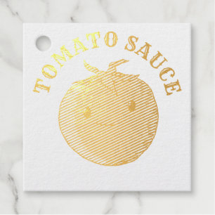 Étiquette-cadeau Tomate de carton mignon