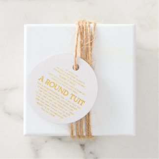 Étiquette-cadeau Un Tuit rond