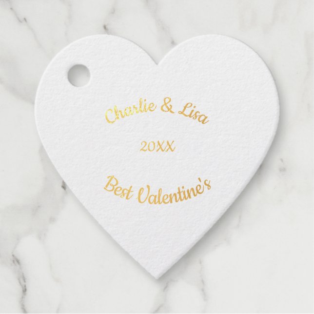 Étiquette-cadeau Valentine's Cat Paws Text (Devant)