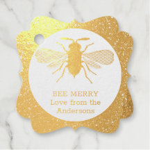 Véritable Foil Honey BEE Joyeux cadeaux de Noël Fa
