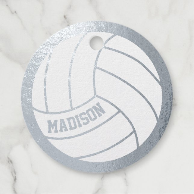 Étiquette-cadeau Volleyball Personnalisé Nom du joueur d'équipe Spo (Devant)
