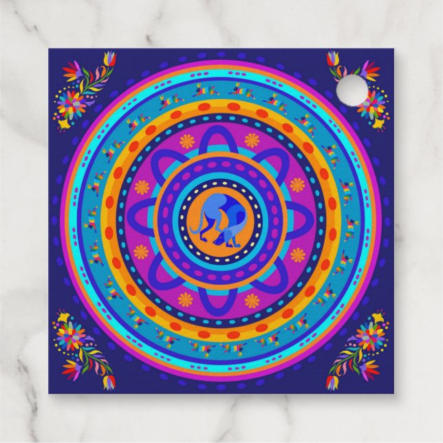 Étiquette-cadeau Weimaraner & Bunnies (Dos)