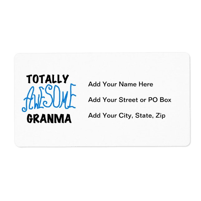 Étiquette Cadeaux bleus totalement impressionnants de (Devant)