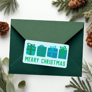 Étiquette Cadeaux De Vacances Joli Joyeux NOËL dessiné à la 