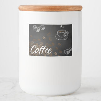 Étiquette café couleur