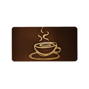 Étiquette Café dans ma tasse