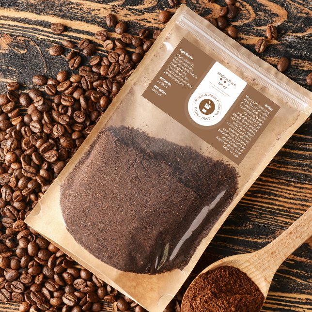 Étiquette café professionnel moderne (Créateur téléchargé)