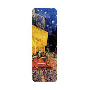 Étiquette Café Terrasse à la nuit par Vincent van Gogh
