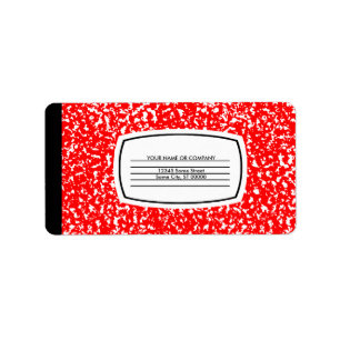 Étiquette cahier de composition