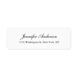 Étiquette Calcul classique simple et élégant