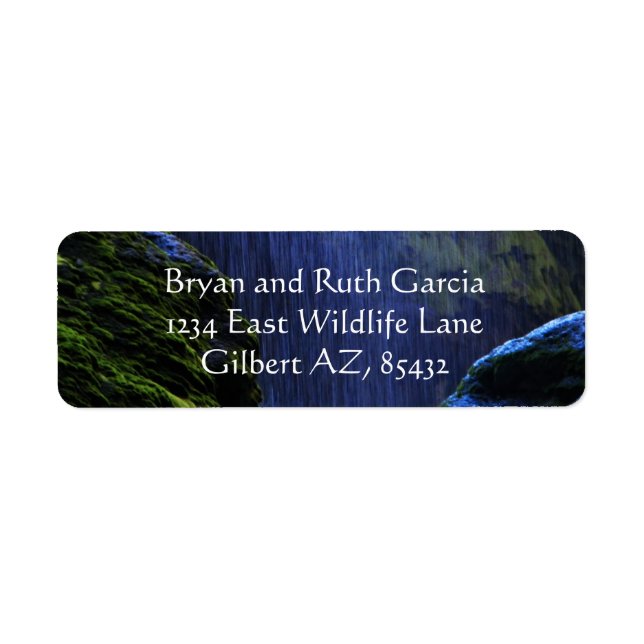 Étiquette calme dans les chutes (Devant)