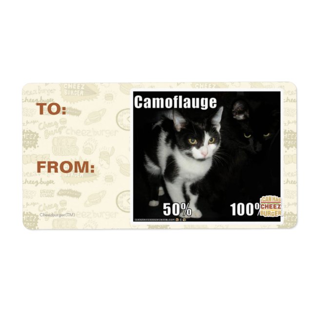 Étiquette Camouflage (Devant)