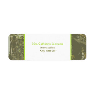 Étiquette Camouflage et autocollant vert clair d'étiquette