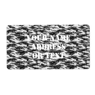 Étiquette Camouflage urbain Tigerstripe - noir & gris