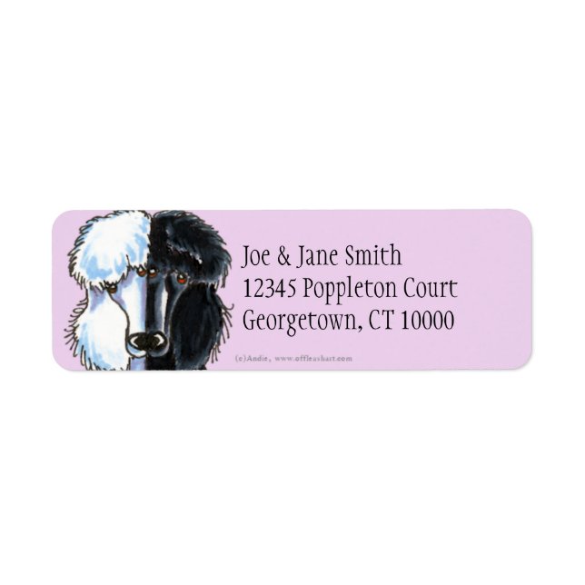 Étiquette Canicules standard blanc et noir (Devant)