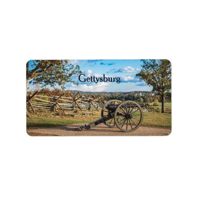 Étiquette Canons à Gettysburg (Devant)