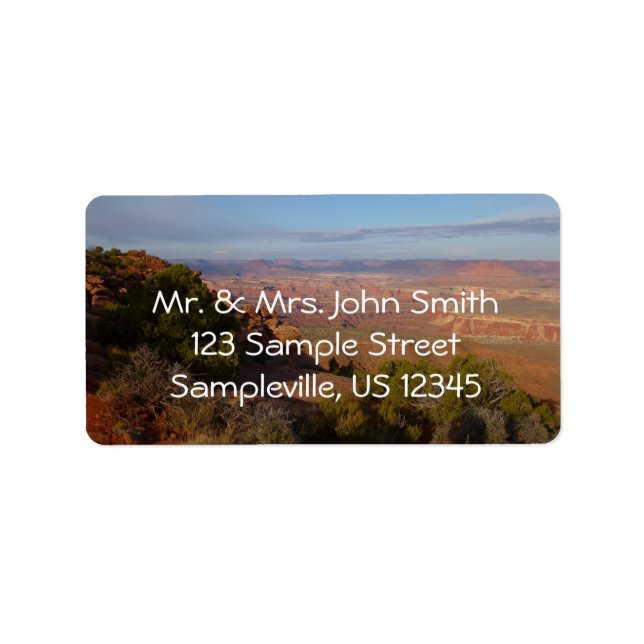 Étiquette Canyonlands Vue depuis Grand View Point Trail (Devant)