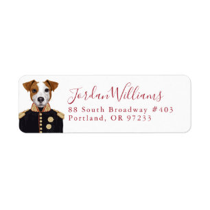 Étiquette Capitaine Jack Russell ajoutent votre nom