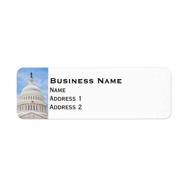 Étiquette Capitole américain à Washington DC (Devant)