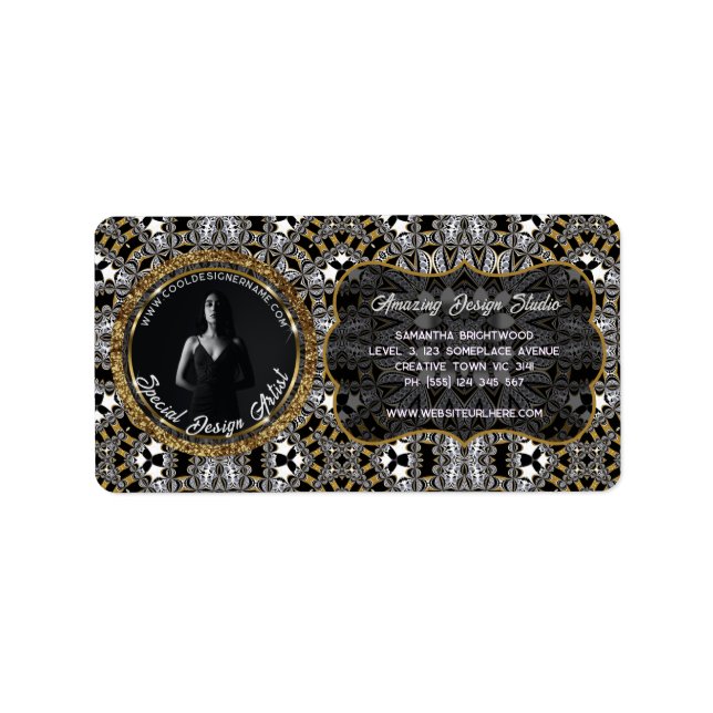 Étiquette Capricorn Earth Energy Color Palette (Devant)