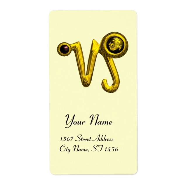 Étiquette CAPRICORN GOLD ZODIAC BIRTHDAY JEWEL Black Onyx (Devant)