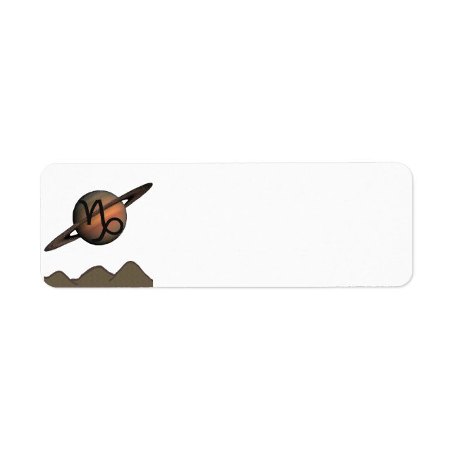 Étiquette Capricorn Return Address Labels (Devant)