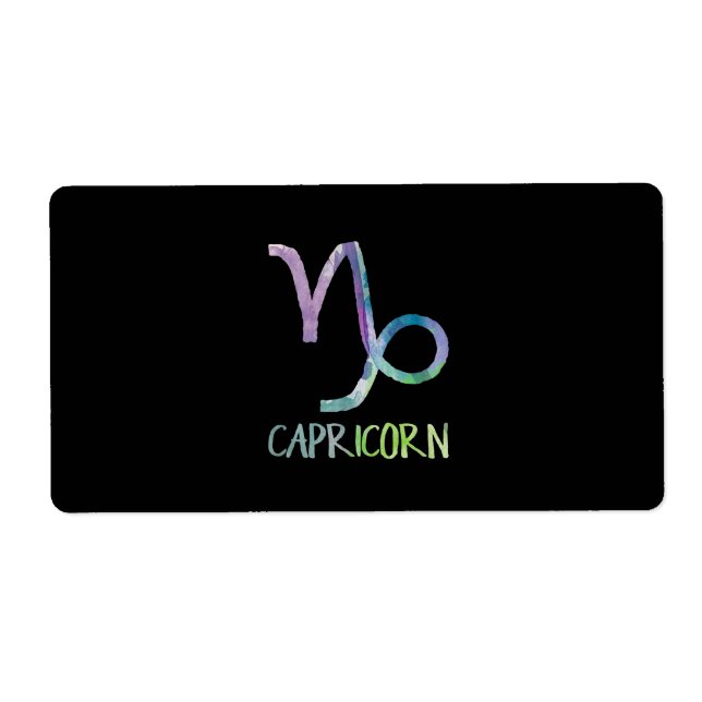 Étiquette Capricorne Symbole Zodiaque Astrologie Chèvre de m (Devant)