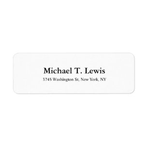 Étiquette Caractères gras lisibles blancs de manuscrit de