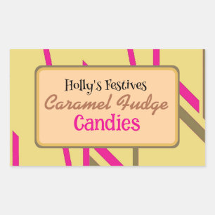 Étiquette caramel fudge