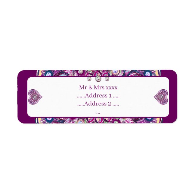 Étiquette Cardinal rouge Rosace (Devant)