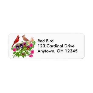 Étiquette Cardinaux dans l'étiquette de jardin