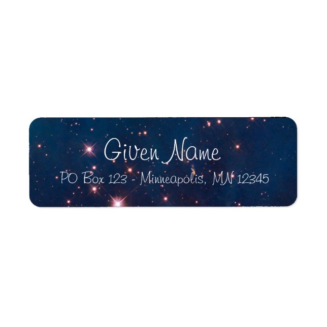 Étiquette Carina Nebula photo céleste (Devant)