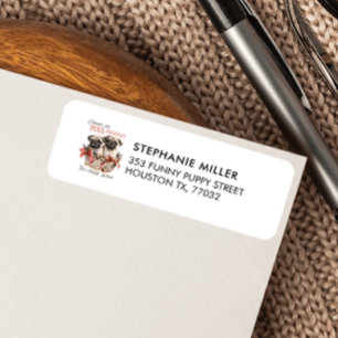 ÉTIQUETTE CARLINS ET KISSES POPPER THÈME NOËL