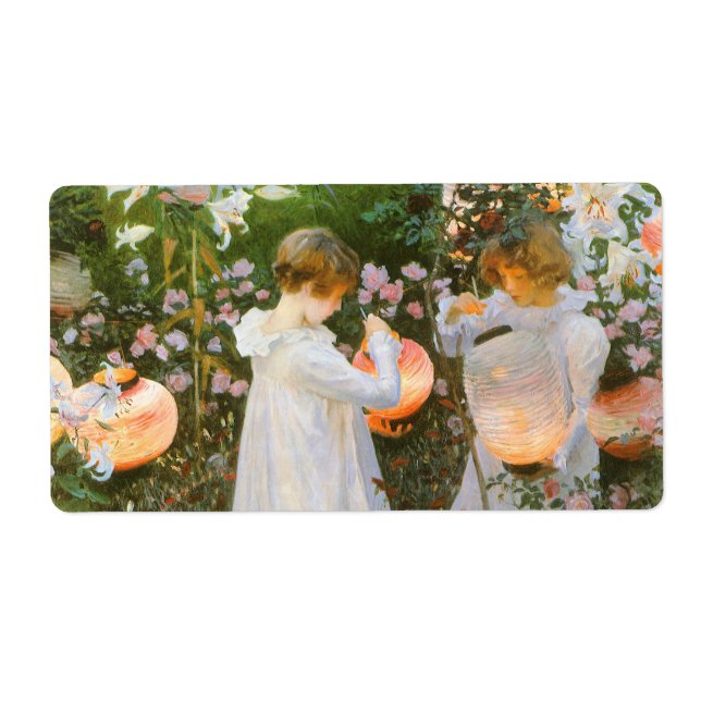 Étiquette Carnation, Lily, Lily, Rose Par John Singer Sargen (Devant)