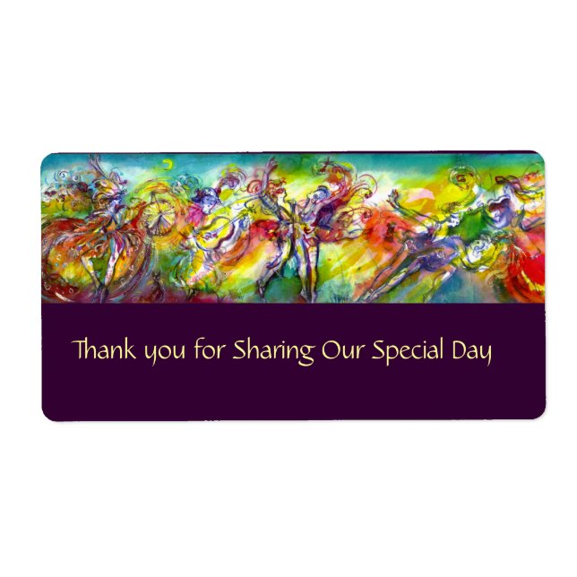 Étiquette CARNAVAL ITALIEN / Danse, Musique, Théâtre (Devant)