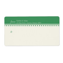 Caroline Mailing Étiquette, Vert