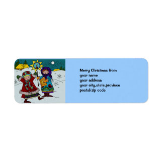 Étiquette Carollers de Noël ukrainiens
