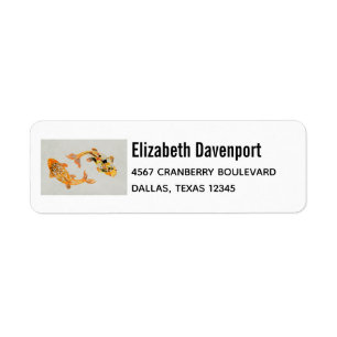 Étiquette Carpeaux dorés élégants