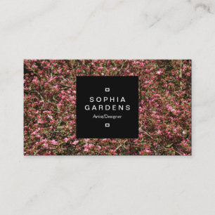 Étiquette carré 01a - Fleur de cerisier rose 02