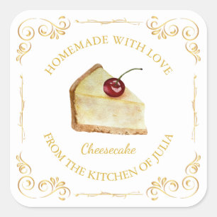 Étiquette Carré vintage maison de fromage