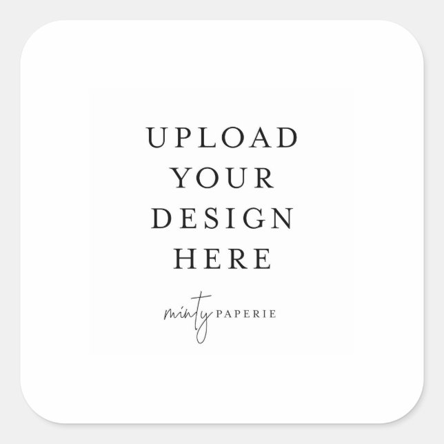 Étiquette carrée de 3" (Devant)