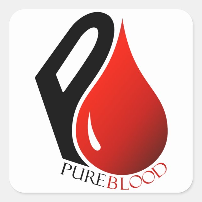 ÉTIQUETTE CARRÉE DE PUREBLOOD (Devant)