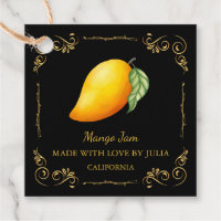 Étiquette Carrée Suspendue pour Confiture de Mangu